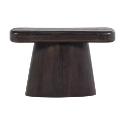 Amco Sidetable mangohout donkerbruin/zwart