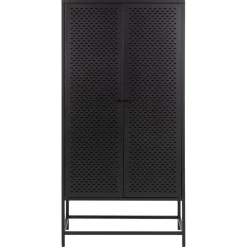 Amora Wandkast Zwart Metaal 80cm