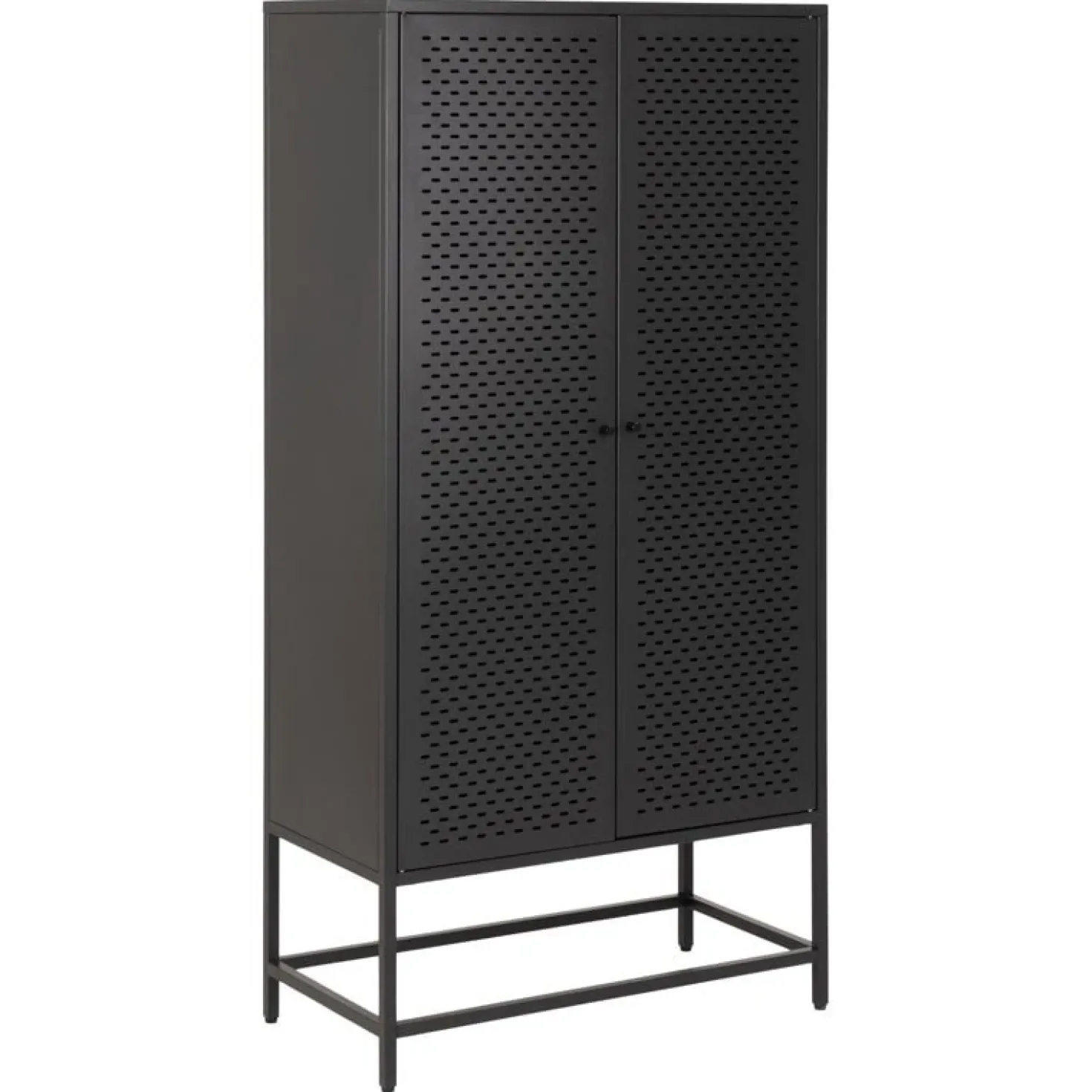 Amora Wandkast Zwart Metaal 80cm