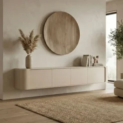 Amy Tv meubel Zand mangohout 195 cm