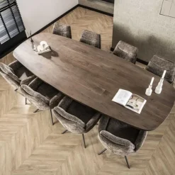 Andreas Eettafel deens ovaal Acaciahout 300cm