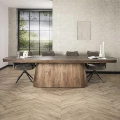 Andreas Eettafel deens ovaal Acaciahout 300cm