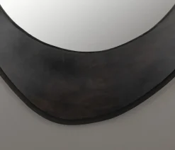 Aren Spiegel Hout Zwart 71cm