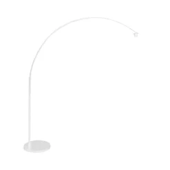 Ariana 1-lichts Vloerlamp Wit met Goud Velvet kap