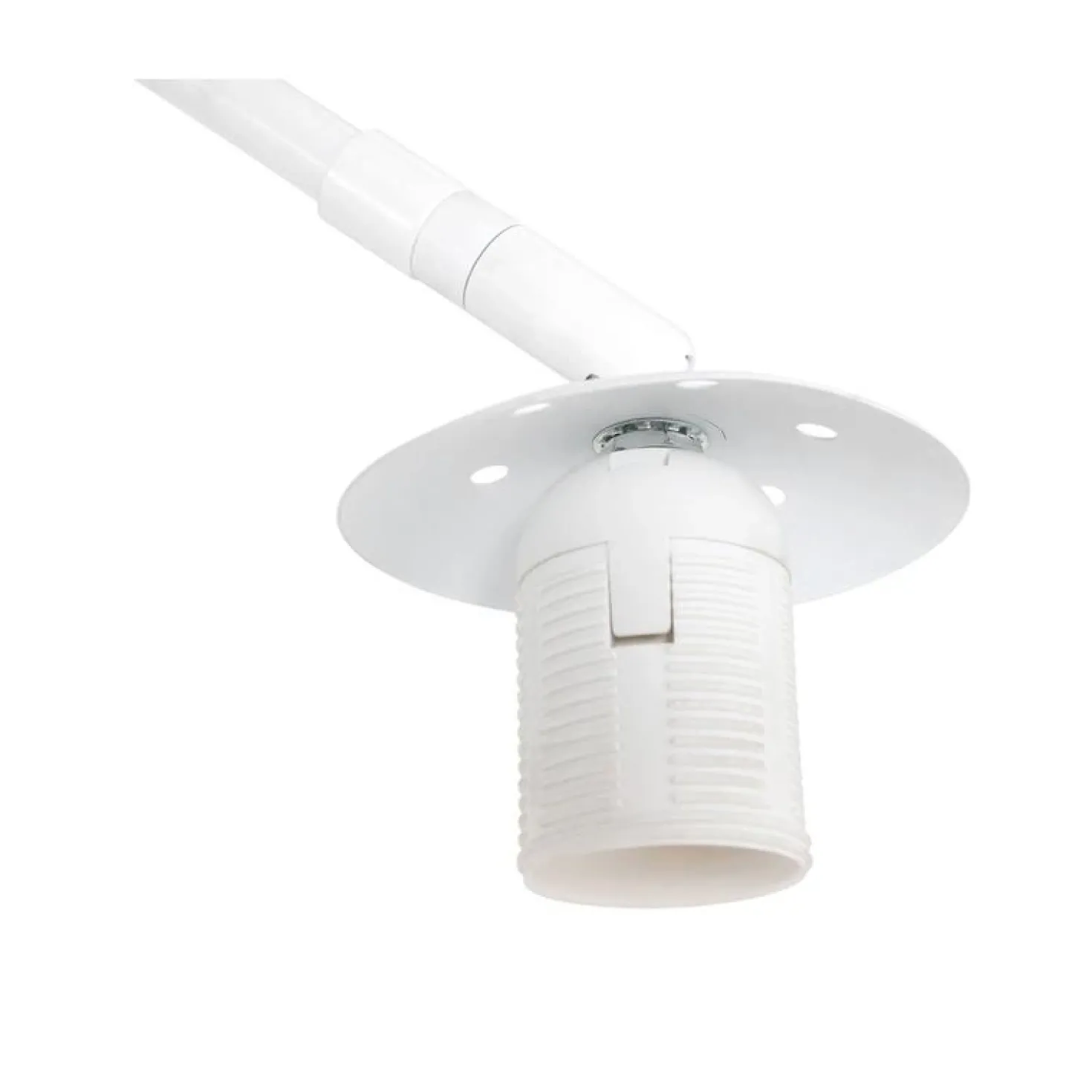 Ariana 1-lichts Vloerlamp Wit met Goud Velvet kap