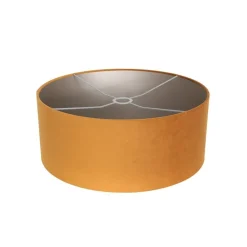 Ariana 1-lichts Vloerlamp Wit met Goud Velvet kap