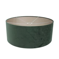 Ariana 1-lichts Vloerlamp Wit met Groen Velvet kap