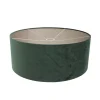 Ariana 1-lichts Vloerlamp Zwart met Groen Velvet kap