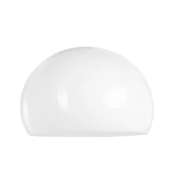 Ariana 1-lichts Vloerlamp Zwart met Wit Kunststof kap