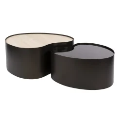 Arianna Salontafel Set van 2 Organisch keramiek glas 102cm