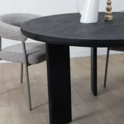 Arne Eettafel zwart Rond 130cm