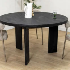 Arne Eettafel zwart Rond 130cm