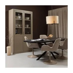Arros uitschuifbare Eettafel zwart 180-220cm