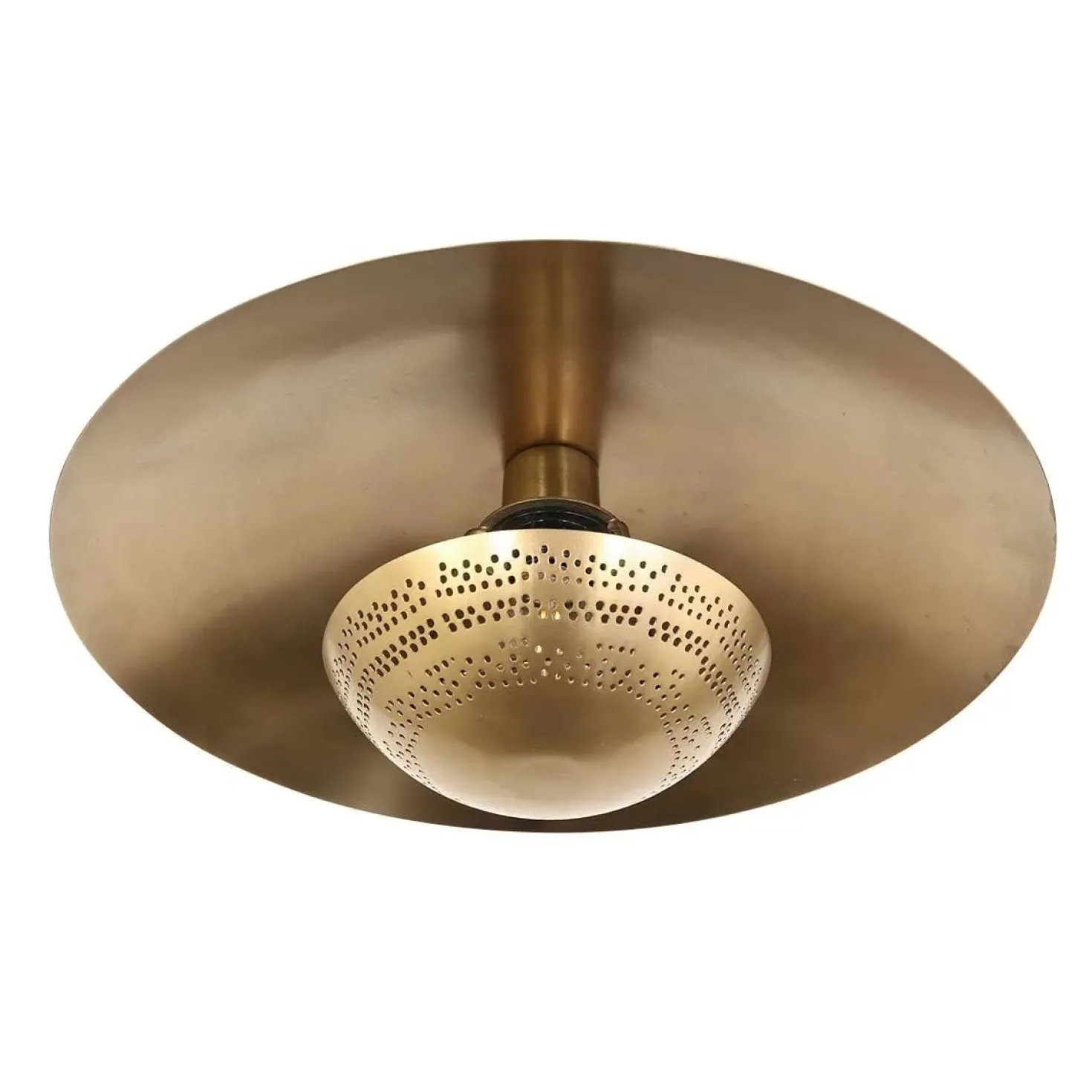 Arthur 1-lichts Plafondlamp Brons Metaal