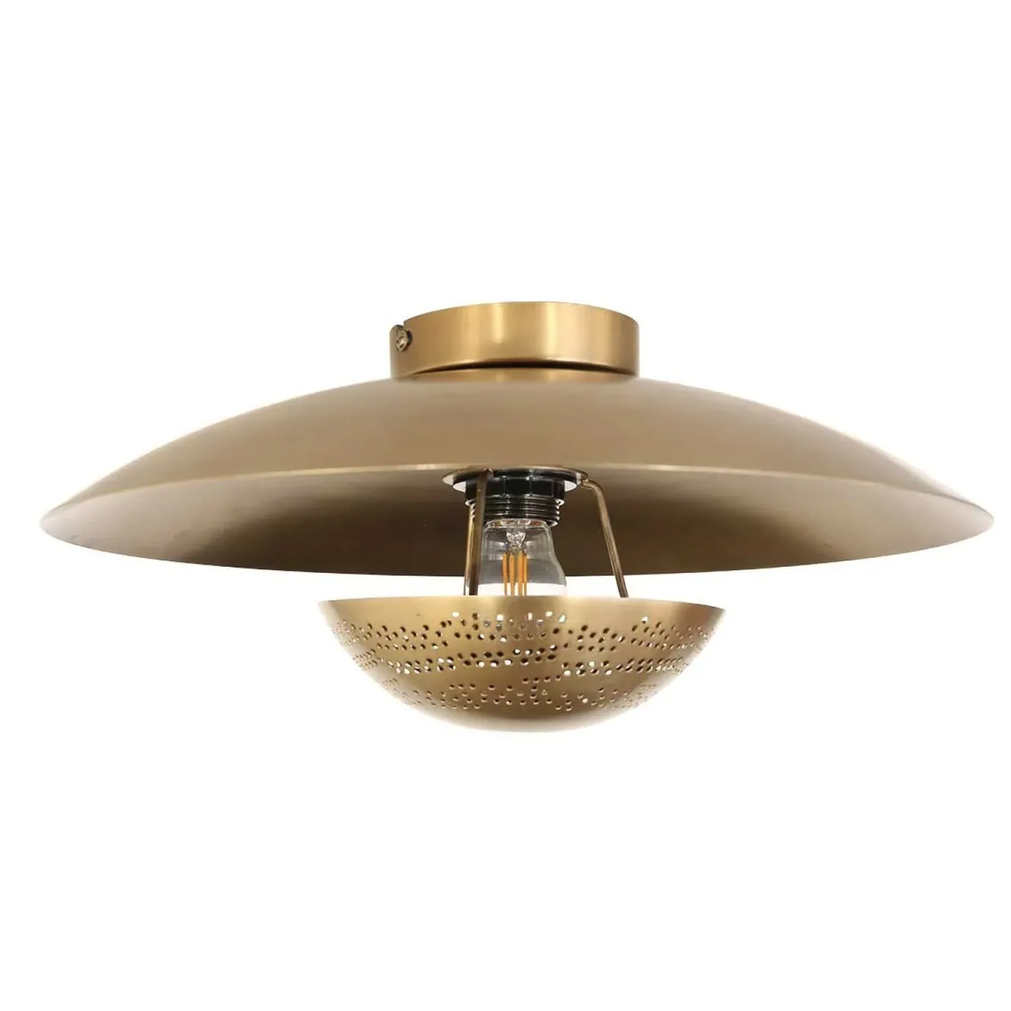 Arthur 1-lichts Plafondlamp Brons Metaal