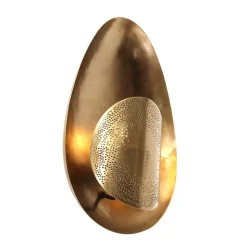 Arthur 1-lichts Wandlamp Ovaal Brons Metaal