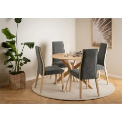 Arvon Eettafel Rond Naturel 105cm