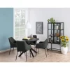 Arvon Eettafel Rond Zwart 105cm