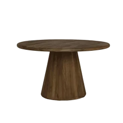 Asti Eettafel rond bruin 130 cm
