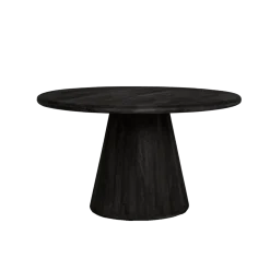 Asti Eettafel rond zwart 130 cm