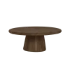 Asti Salontafel rond bruin 90 cm