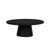 Asti Salontafel rond zwart 90 cm