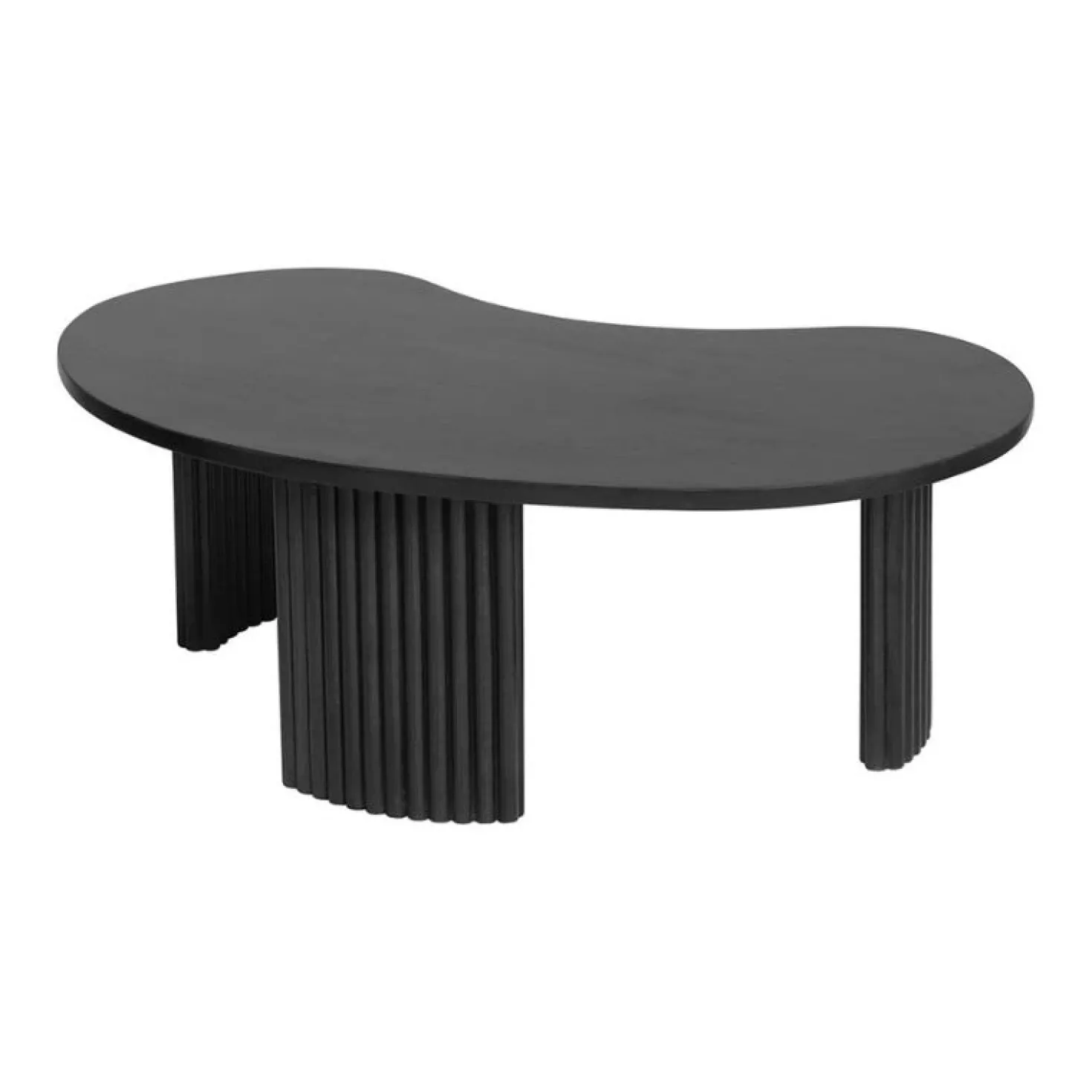 Atrani Salontafel organisch Mangohout zwart 125 cm
