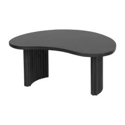 Atrani Salontafel organisch Mangohout zwart 85 cm