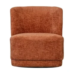 Atty Draaifauteuil velvet terracotta