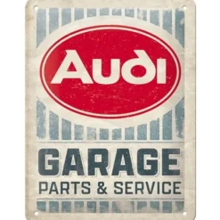 Audi Garage - metalen bord