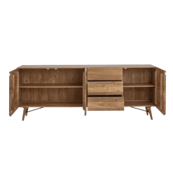 Aura Dressoir naturel Acaciahout 210 cm