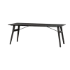 Aura Eettafel espresso Acaciahout 200 cm