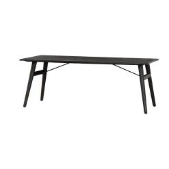 Aura Eettafel espresso Acaciahout 220 cm