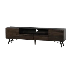 Aura Tv meubel espresso Acaciahout 210 cm