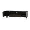 Aura Tv meubel espresso Acaciahout 180 cm