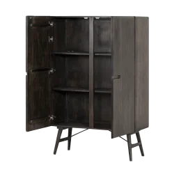 Aura Wandkast espresso Acaciahout 100 cm