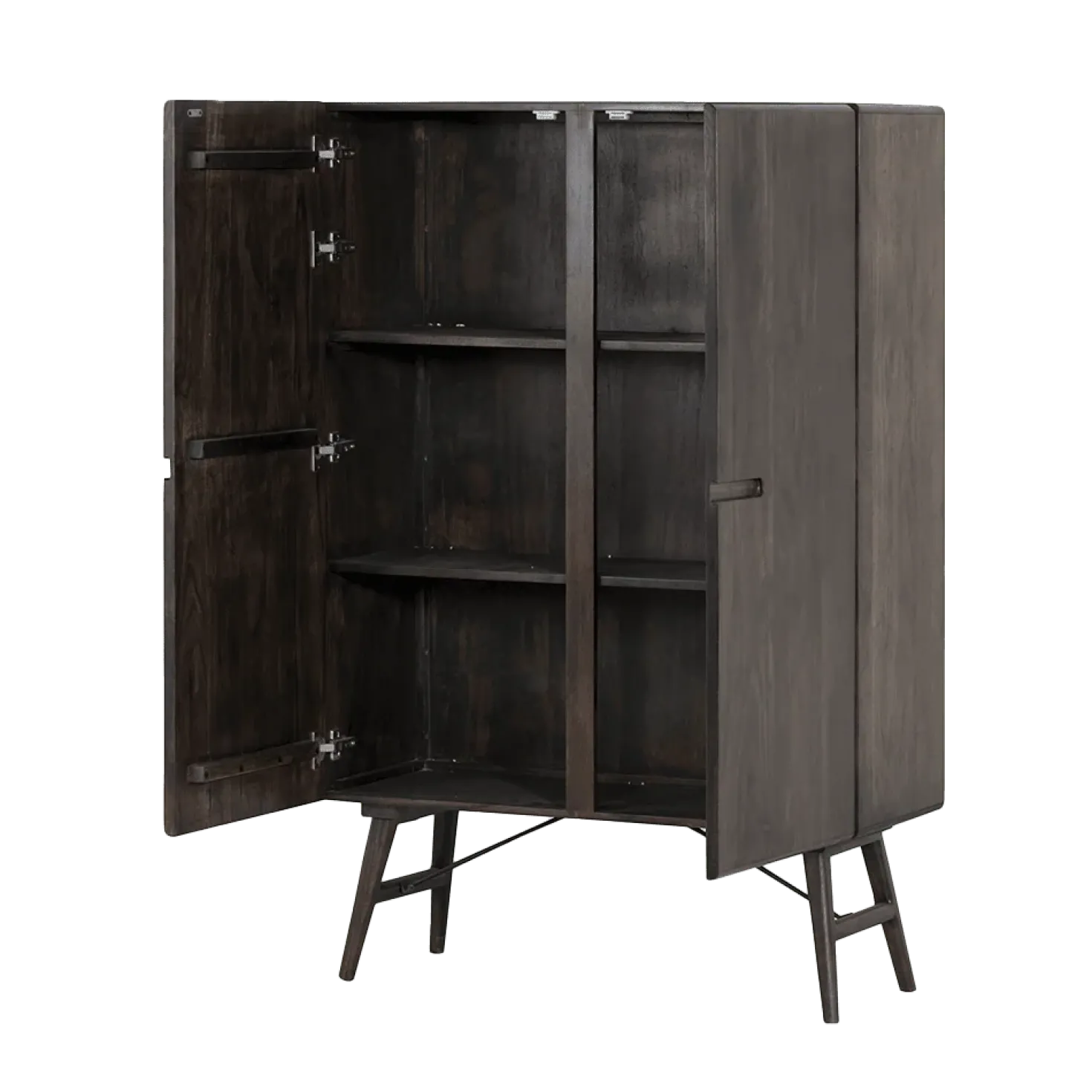 Aura Wandkast espresso Acaciahout 100 cm