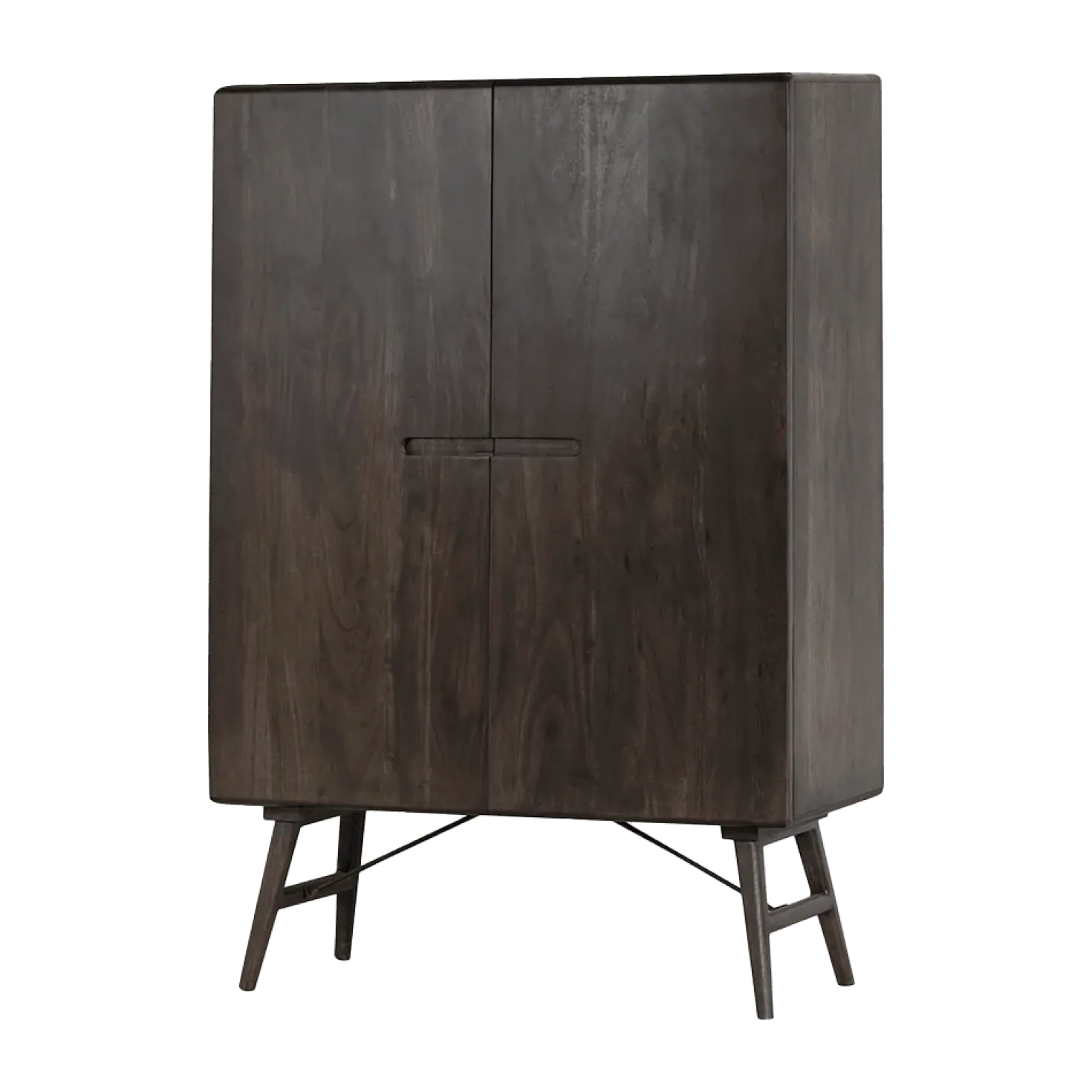 Aura Wandkast espresso Acaciahout 100 cm