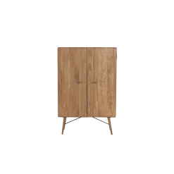 Aura Wandkast naturel Acaciahout 100 cm