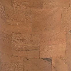 Avie Bijzettafel Mangohout Travertin 33 cm