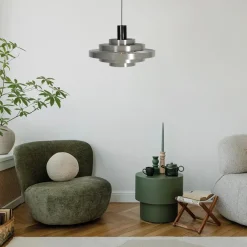 Ayra 1-lichts Hanglamp Grijs Metaal