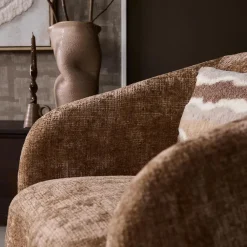 Azra Fauteuil Cinnamon stof