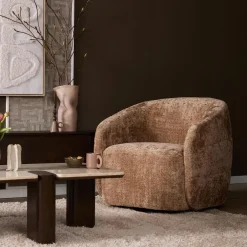 Azra Fauteuil Cinnamon stof