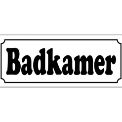 Badkamer - metalen bord