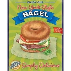 Bagel New York Style - metalen bord