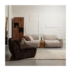 Baggy 1-zits element chenille donkerbruin