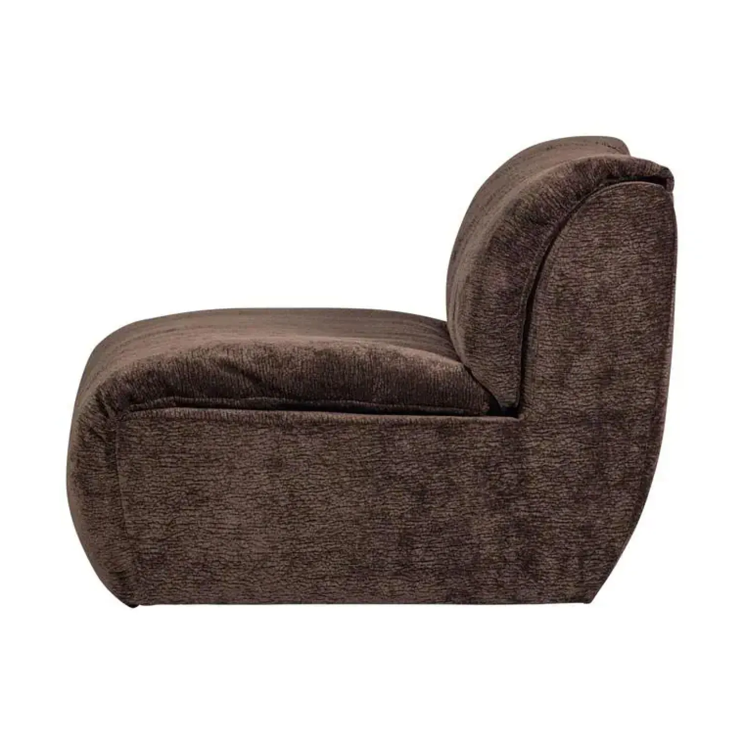 Baggy 1-zits element chenille donkerbruin