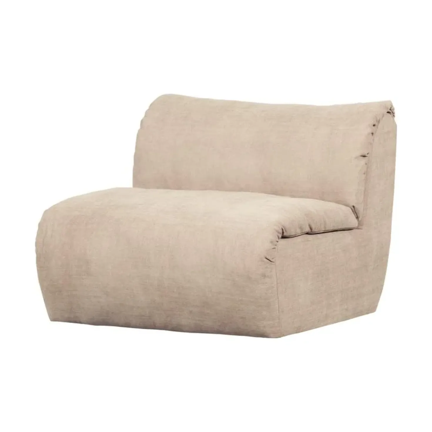 Baggy 1-zits element geweven chenille zand