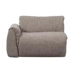 Baggy 1-zits element met arm links bruin melange