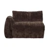 Baggy 1-zits element met arm links chenille donkerbruin